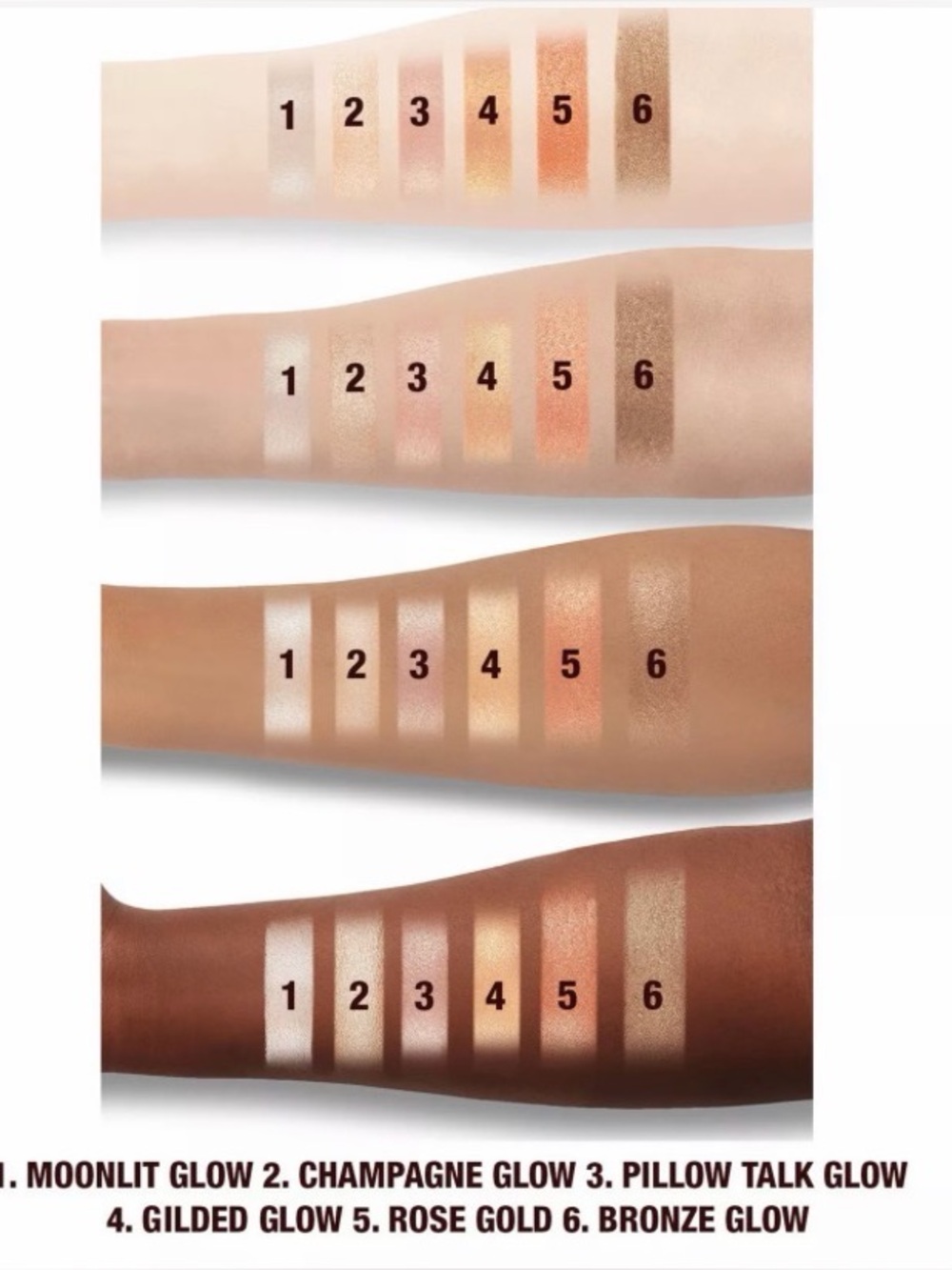 NEW! Charlotte Tilbury Glow Glide Face Architect Highlighter in Champagne Glow - Picture 5 of 11